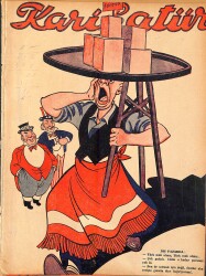 KARİKATÜR Edebi Haftalık Mizah Mecmuası 27 Eylül 1945 Sayı: 509 NDR95942 - Gökçekoleksiyon