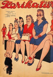 KARİKATÜR Edebi Haftalık Mizah Mecmuası 27 Haziran 1946 Sayı: 548 NDR96081 - Gökçekoleksiyon