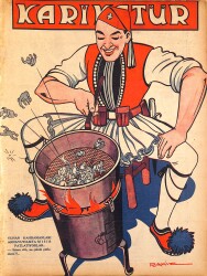 KARİKATÜR Edebi Haftalık Mizah Mecmuası 27 Mart 1941 Sayı: 274 NDR96135 - Gökçekoleksiyon