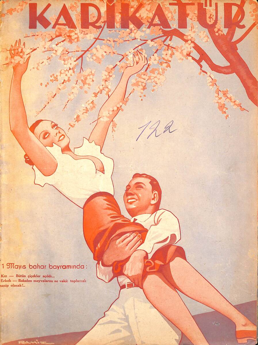 KARİKATÜR Edebi Haftalık Mizah Mecmuası 28 Nisan 1938 Sayı: 122 NDR96118 - 1