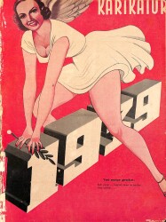 KARİKATÜR Edebi Haftalık Mizah Mecmuası 29 Ocak 1938 Sayı: 157 NDR96125 - Gökçekoleksiyon