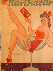 KARİKATÜR Edebi Haftalık Mizah Mecmuası 30 Aralık 1943 Sayı: 418 NDR95849 - Gökçekoleksiyon