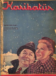 KARİKATÜR Edebi Haftalık Mizah Mecmuası 30 Ocak 1937 Sayı: 57 NDR96111 - Gökçekoleksiyon