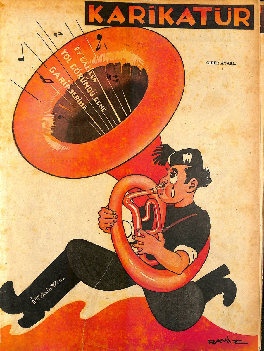 KARİKATÜR Edebi Haftalık Mizah Mecmuası 5 Aralık 1940 Sayı: 258 NDR95881 - 1