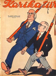 KARİKATÜR Edebi Haftalık Mizah Mecmuası 5 Temmuz 1945 Sayı: 497 NDR95938 - Gökçekoleksiyon