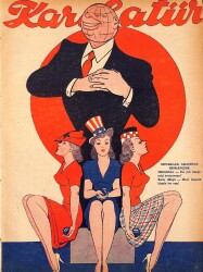 KARİKATÜR Edebi Haftalık Mizah Mecmuası 6 Aralık 1945 Sayı: 519 NDR95952 - Gökçekoleksiyon