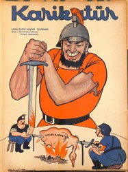 KARİKATÜR Edebi Haftalık Mizah Mecmuası 6 Mayıs 1943 Sayı: 384 NDR95865 - Gökçekoleksiyon