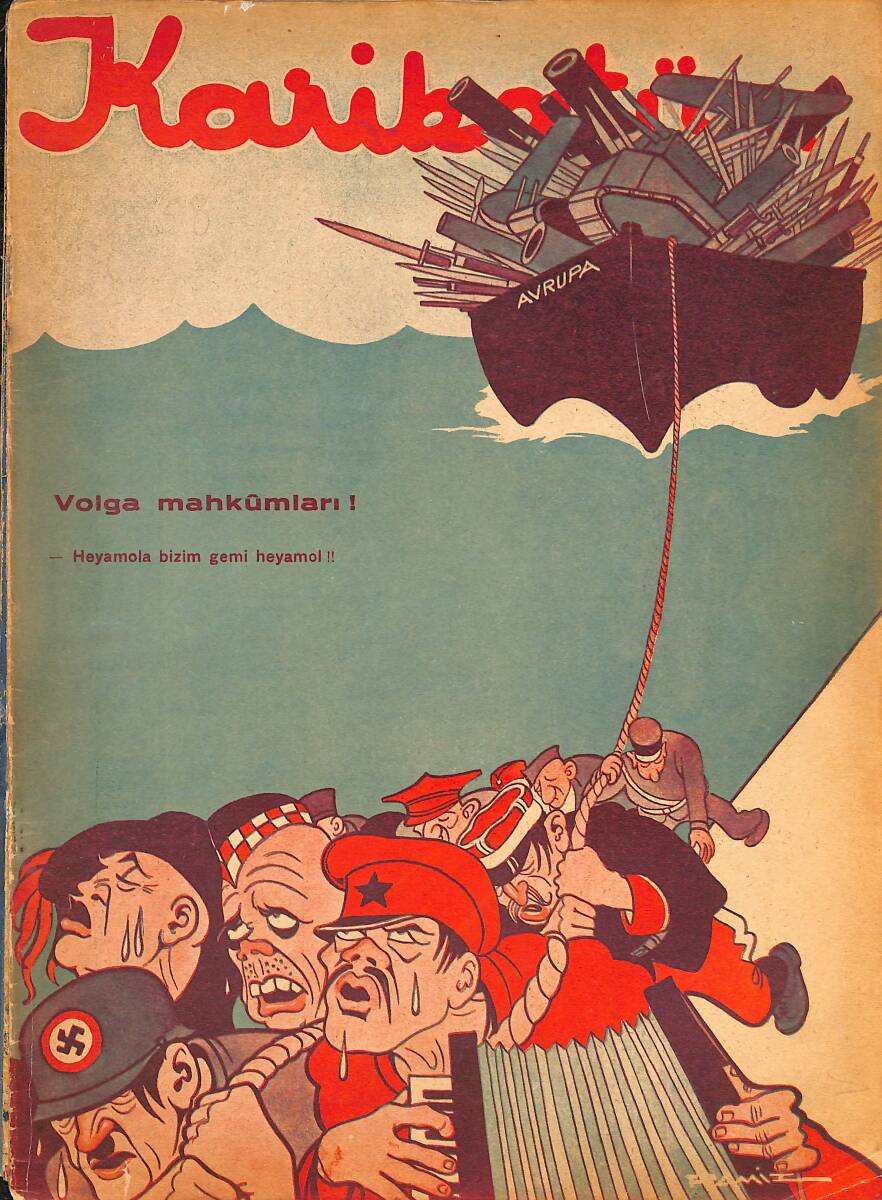 KARİKATÜR Edebi Haftalık Mizah Mecmuası 6 Şubat 1937 Sayı: 58 NDR96110 - 1
