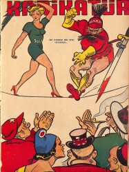 KARİKATÜR Edebi Haftalık Mizah Mecmuası 8 Ağustos 1946 Sayı: 554 NDR96077 - Gökçekoleksiyon