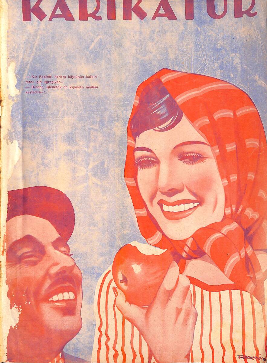 KARİKATÜR Edebi Haftalık Mizah Mecmuası Sayı:158 5 İkincikanun 1939 NDR95632 - 1