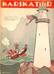 KARİKATÜR Edebi Haftalık Mizah Mecmuası Sayı:204 23 İkinciteşrin 1939 NDR95636 - Gökçekoleksiyon