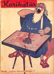 KARİKATÜR Edebi Haftalık Mizah Mecmuası Sayı:206 7 Birincikanun 1939 NDR95634 - Gökçekoleksiyon