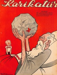 KARİKATÜR Edebi Haftalık Mizah Mecmuası Sayı:314 1 İkincikanun 1942 NDR95566 - Gökçekoleksiyon