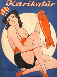 KARİKATÜR Edebi Haftalık Mizah Mecmuası Sayı:326 26 Mart 1942 NDR95577 - Gökçekoleksiyon