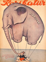 KARİKATÜR Edebi Haftalık Mizah Mecmuası Sayı:327 2 Nisan 1942 NDR95578 - Gökçekoleksiyon