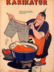 KARİKATÜR Edebi Haftalık Mizah Mecmuası Sayı:344 30 Temmuz 1942 NDR95594 - Gökçekoleksiyon