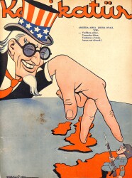 KARİKATÜR Edebi Haftalık Mizah Mecmuası Sayı:355 15 Birinciteşrin 1942 NDR95604 - Gökçekoleksiyon