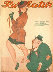 KARİKATÜR Edebi Haftalık Mizah Mecmuası Sayı:364 17 Birincikanun 1942 NDR95612 - Gökçekoleksiyon