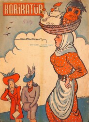 KARİKATÜR Edebi Haftalık Mizah Mecmuası Sayı:424 10 Şubat 1944 NDR95644 - Gökçekoleksiyon