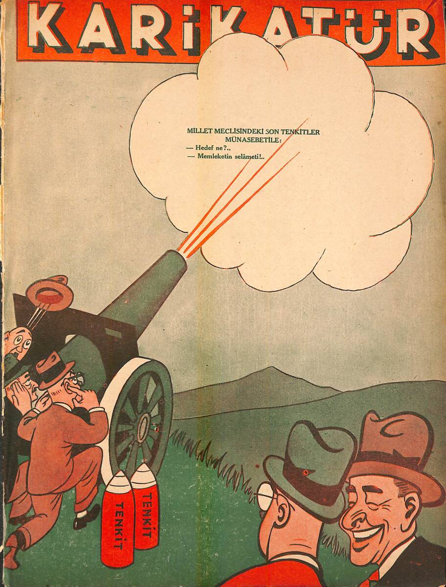 KARİKATÜR Edebi Haftalık Mizah Mecmuası Sayı:440 1 Haziran 1944 NDR95703 - 1