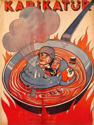 KARİKATÜR Edebi Haftalık Mizah Mecmuası Sayı:445 6 Temmuz 1944 NDR95700 - Gökçekoleksiyon