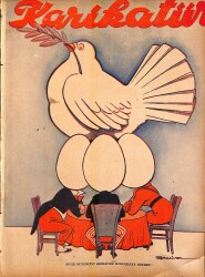 KARİKATÜR Edebi Haftalık Mizah Mecmuası Sayı:499 19 Temmuz 1945 NDR95708 - Gökçekoleksiyon