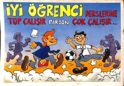 Karikatür Futbol Kartpostal KRT15501 - Gökçekoleksiyon
