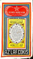 Karınca Duası, Az Laf Çok İş, Allah'ın Dediği Olur Yazılı Taş Baskı Kartpostal KRT23238 - Gökçekoleksiyon