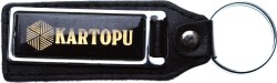KarTopu Deri Detaylı Eski Anahtarlık AKS549 - 1