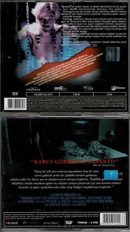 Katil Ichi Paranormal Activity- 2 Adet VCD Film VCD309 - 2