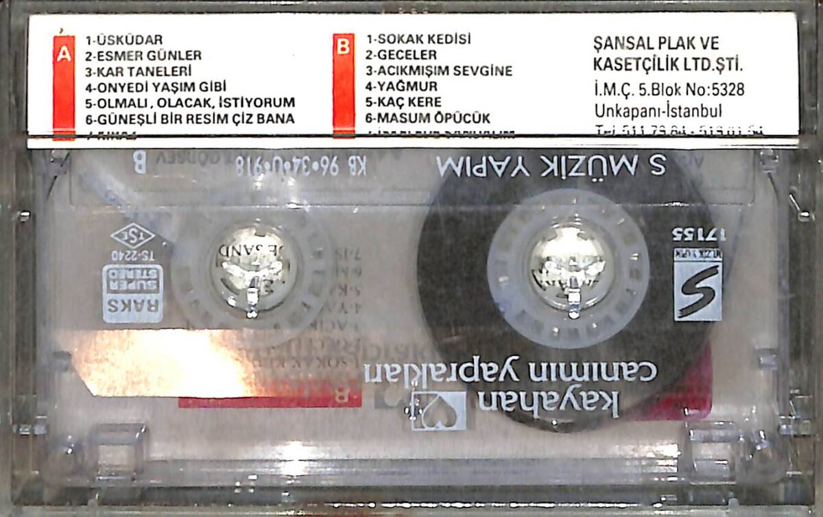 Kayahan - Canımın Yaprakları Kaset (Kırmızı Bandrol - İkinci El) KST27969 - 1
