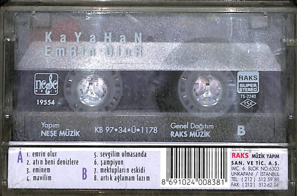 Kayahan - Emrin Olur Kaset (İkinci El) KST29260 - 2