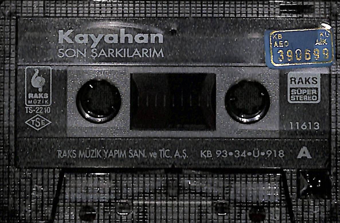 Kayahan - Son Şarkılarım Kaset (Mavi Bandrol - İkinci El) KST27838 - 2