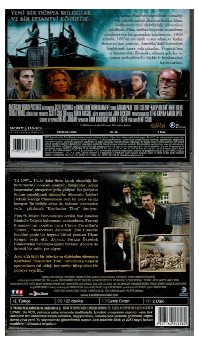 Kayıp Koloni Kaplanlar Timi - 2 Adet VCD Film VCD1354 - 2