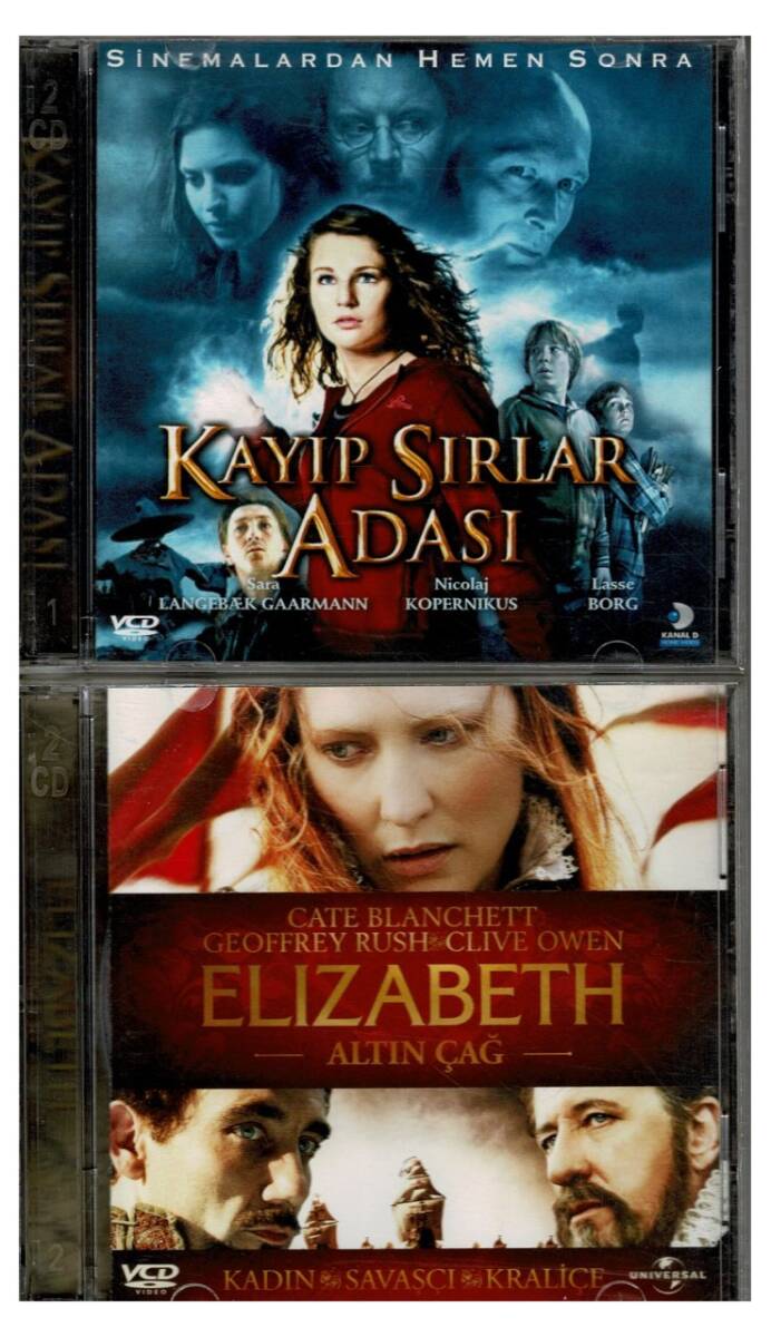Kayıp Sırlar Adası Elizabeth Altın Çağ - 2 Adet VCD Film VCD1314 - 1