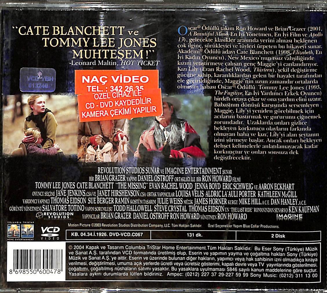 Kayıp/The Missing Orijinal VCD Film VCD29130 - 2