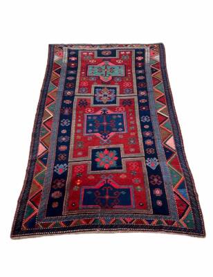 Kazak Eski El Dokuma Antika Halı AOB3800 (N) - 1