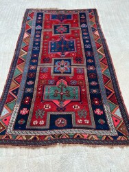 Kazak Eski El Dokuma Antika Halı AOB3800 (N) - 3
