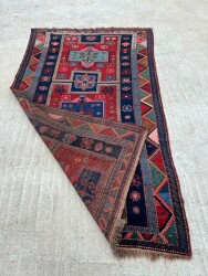 Kazak Eski El Dokuma Antika Halı AOB3800 (N) - 4