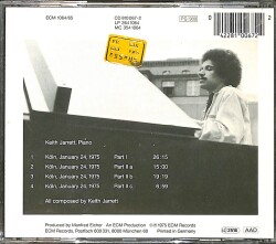 Keith Jarrett - The Köln Concert CD (İkinci El) CD5148 - 2