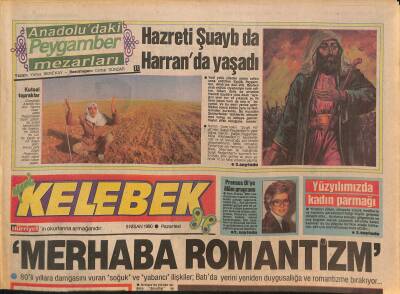 Kelebek Gazetesi 9 Nisan 1990 - Hülya Avşar Tanju Çolak Aşkı, Hazreti Şuayb Harranda Taşıdı GZ126340 - 1
