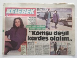 Kelebek Gazetesi(Hürriyet Eki) 13 Nisan 1988 -Ayten Gökçer Yeni Dizide Kadın Haklarını Savunuyor. - GZ45855 - 2