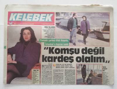 Kelebek Gazetesi(Hürriyet Eki) 13 Nisan 1988 -Ayten Gökçer Yeni Dizide Kadın Haklarını Savunuyor. - GZ45855 - 1