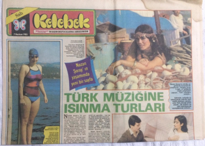 Kelebek (Hürriyet Gazetesi Ek) 7 Haziran 1983 - Nazan Şorayın Yaşamında Yeni Bir Sayfa - GZ21035 - 1