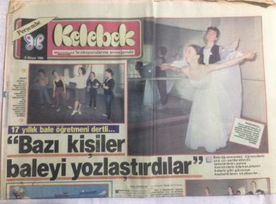 Kelebek (Hürriyet Gazetesi Ek) 8 Mayıs 1986 - Bazı Kişiler Baleyi Yozlaştırdılar, 1986nın Şampiyon Filmleri - GZ21049 - 1
