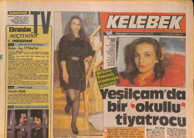 Kelebek TV Gazetesi 17 Ekim 1987 - Şahika Tekand, Akşam Güneşi Tarık Tarcan, Muzaffer Gören GZ126498 - 1