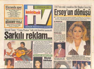 Kelebek TV Gazetesi 18 Haziran 1993 - Seyyal Taner, Muazzez Ersoy, Leman Sam GZ126497 - 1