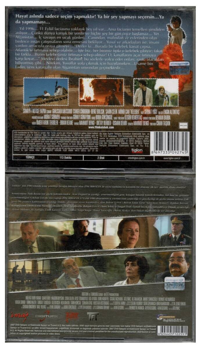 Kelebek Zincirbozan - 2 Adet VCD Film VCD1230 - 2