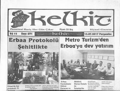 Kelkit Gazetesi 13 Temmuz 2017 - Tokatspor , Arif Çobanı Renklerine Bağladı - Erbaa Protokolü Şehitlikte GZ125203 - 1