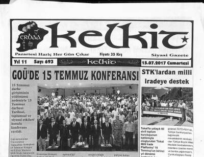 Kelkit Gazetesi 15 Temmuz 2017 - Türk Basını Tokatta Buluştu - Vali Toramana Baro Ziyareti GZ125201 - 1